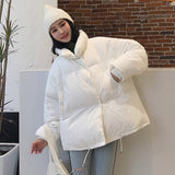 Winter Jacket Stand Collar Solid - DAWYNSALE