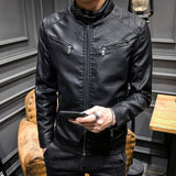 Arrive Men's Synthetic Leather Jackets - DAWYNSALE