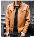 Arrive Men's Synthetic Leather Jackets - DAWYNSALE