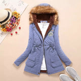 cotton padded jacket overcoat - DAWYNSALE